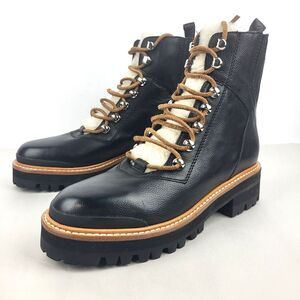 Marc Fisher Izzie black lug sole combat boots Size 6 New